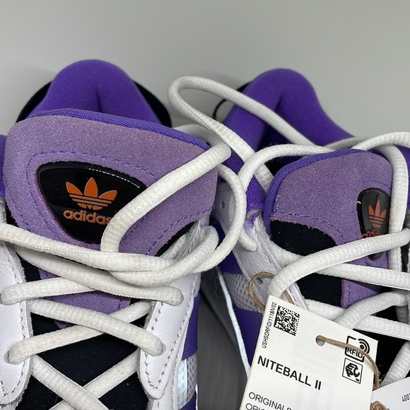 Adidas Niteball 2.0 Size 5 White Purple Rush GX0775 New - Picture 6 of 7